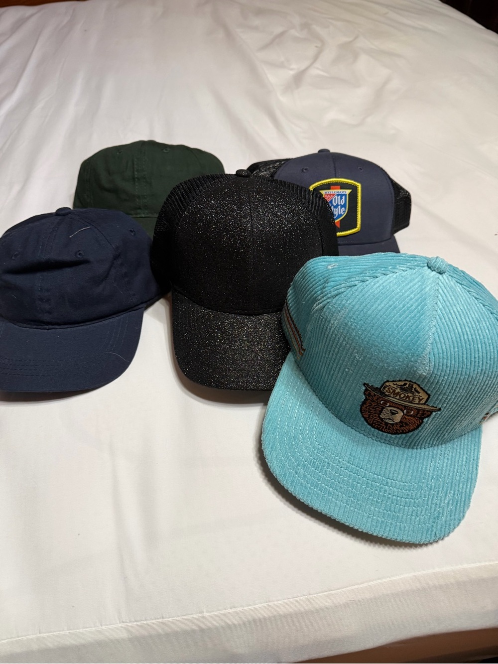 Assorted Cap Pack - Black, Teal, Navy, Green